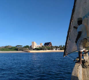 Kreuzen vor Laamu, warten auf den Sunset