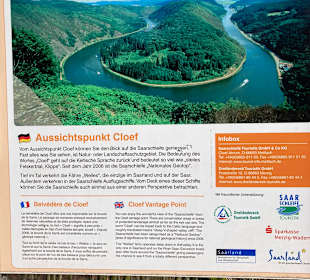 Aussichtspunkt Cloef (Blick zur Saarschleife)