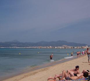 Strandabschnitt an der Playa de Palma