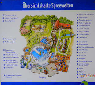 Übersichtsplan der "Spreewelten"