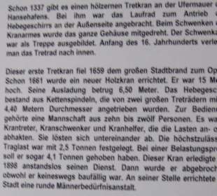 Historischer Tretkran - Infotafeln