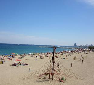 Strand nahe vom Hotel Hilton Diagonal Mar