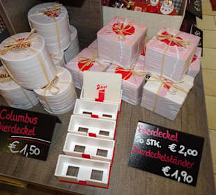 Im Museumsshop der Stiegl Brauwelt