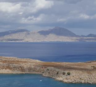 Weit an der Ostküste sieht man