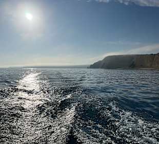 Entlang der Küste der Algarve