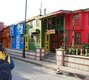 Bunte Haüserreihe in der Altstadt