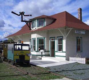 Original Bahnstation die hier wieder aufgebaut ist