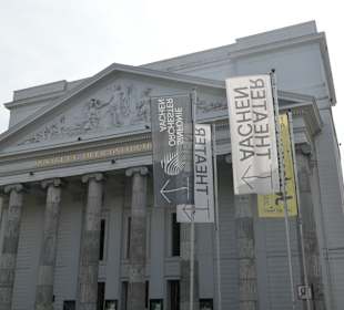 Das Stadttheater von Aachen auf dem Theaterplatz