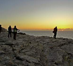 Fantastische Sundowner am Cabo de Sao Vicente