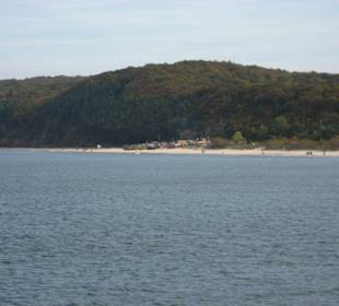 Das Fischerdorf von der Seebrücke gesehen