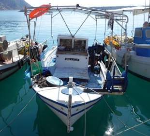 Fischerboote im Hafen von Agia Pelagia