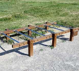 Der Fitness-Parcours im Parc de la Prade
