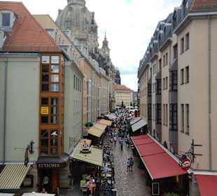 Blick auf Frauenkirche von den Terrassen