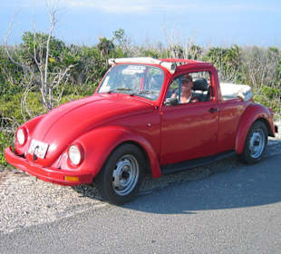 Typischer Mietwagen auf Cozumel