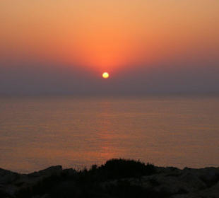 Sonnenaufgang am 03.08.2016 am Kap Greko in Zypern