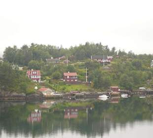 Häuser im Oslo-Fjord