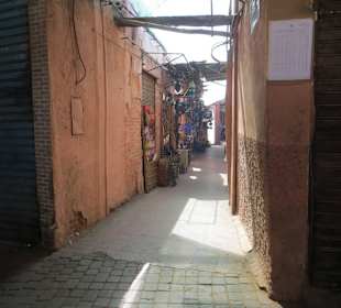 Unterwegs in der Altstadt von Marrakesch