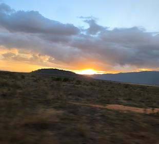 Sonnenuntergang in Amboseli 