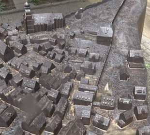 Bronzelrelief der Herrenberger Altstadt