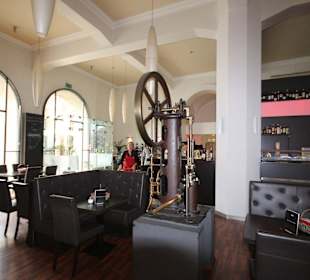 Dampfmaschine als Dekoration