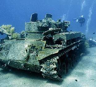 Wrack eines Panzers