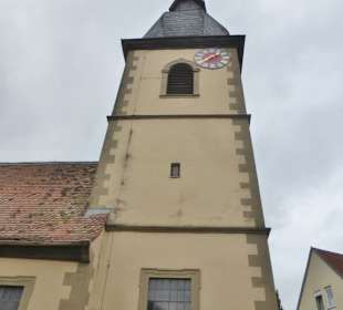 Die Evangelische Dorfkirche in Niederwerrn