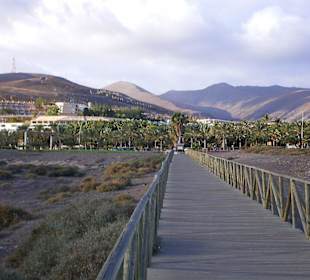Blick vom Strand Richtung Jandia