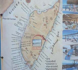 Landkarte Insel Cozumel