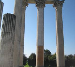 Oben auf dem Hafentempel