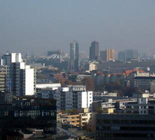Blick vom Europacenter zum Fernsehturm und Alex 