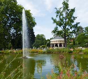 Hier sind die Fontänen wirklich 