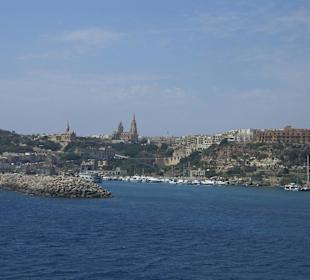 Blick auf Gozo 