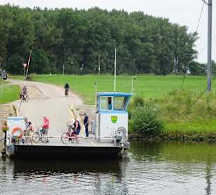 Radler auf der Fähre