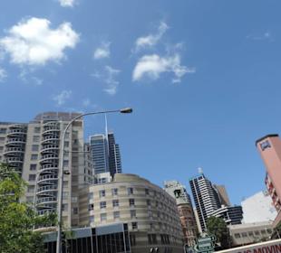 Mit dem Hop-on hop-off Bus in Sydney unterwegs