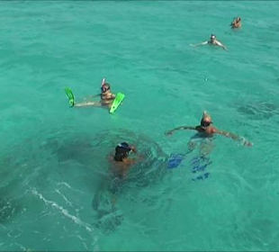 Endlich ins Wasser, macht richtig Spaß