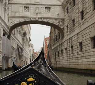 Seufzerbrücke von der Gondel aus