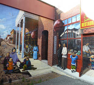 Wandbild in Chinatown