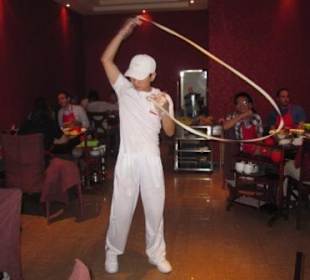 Nudelzubereitung 'mal artistisch