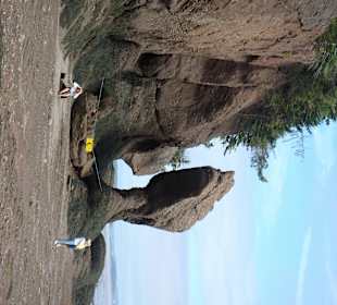 Teilansicht der Hopewell Rocks