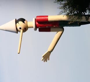 Riesige Pinocchio-Skulptur