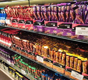 Im Museumsshop des Schokoladenmuseums