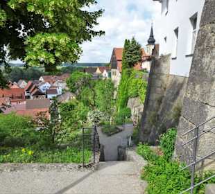 Unterwegs in den Terrassengärten Hollfeld