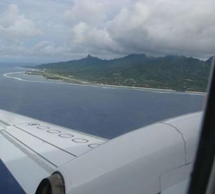 Anflug auf Rarotonga
