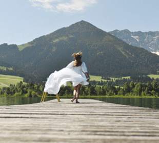 Steg am Walchsee nähe Hotel Walchseer Hof