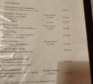 Speisekarte Stand: 02/2024