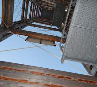 Blick auf den Turm von unten