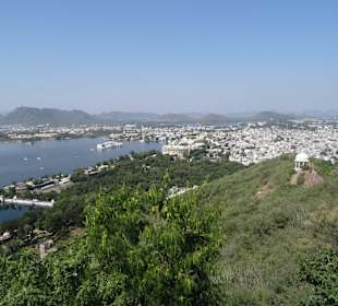 Tolle Aussicht über Udaipur