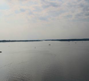 Die fjordartige Trave vor Travemünde