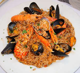 Risotto mit Meeresfrüchten im Il Pescatore