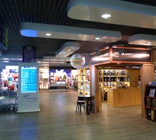 Level 2: Läden & Restaurants bei den Abfluggates